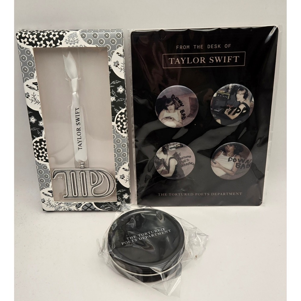 Taylor Swift TTPD‎ Gift Set | Ornament |Guitar Picks | Buttons